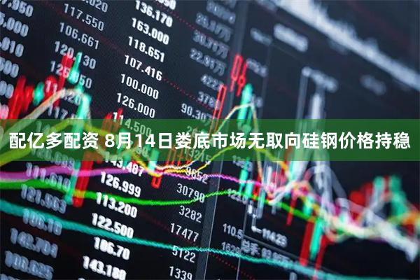 配亿多配资 8月14日娄底市场无取向硅钢价格持稳